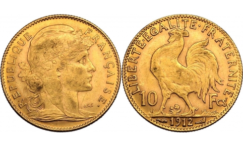 Francia, 10 Franchi 1912 SPL+